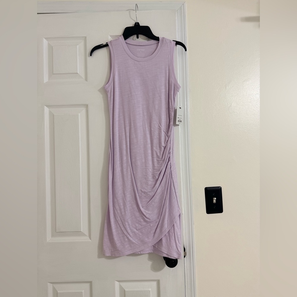 Nine West Lilac Sleeveless Midi Dress